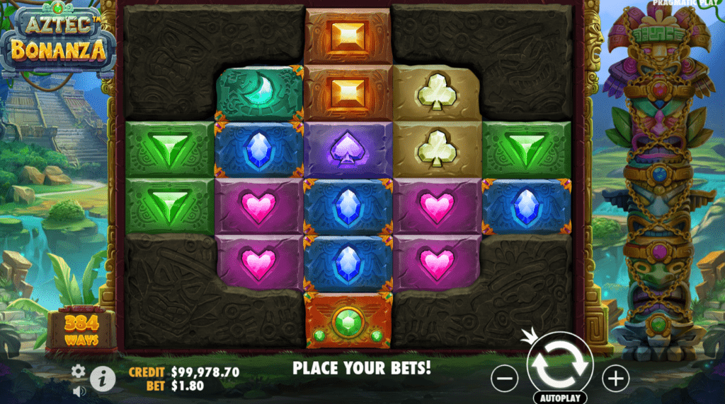 aztec bonanza playing