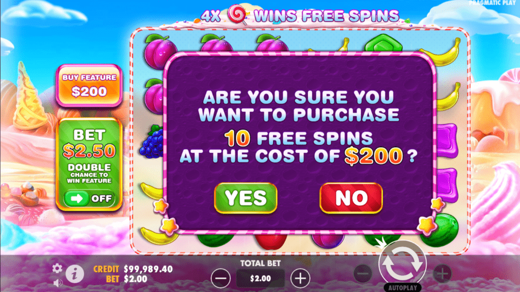 sweet bonanza features